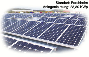 Photovoltaik Referenzobjekt Forchheim
