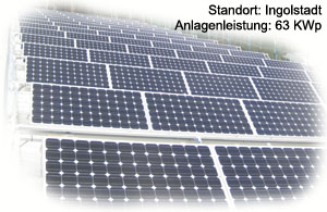 Photovoltaik Referenzanlage Kriegler/Ingolstadt